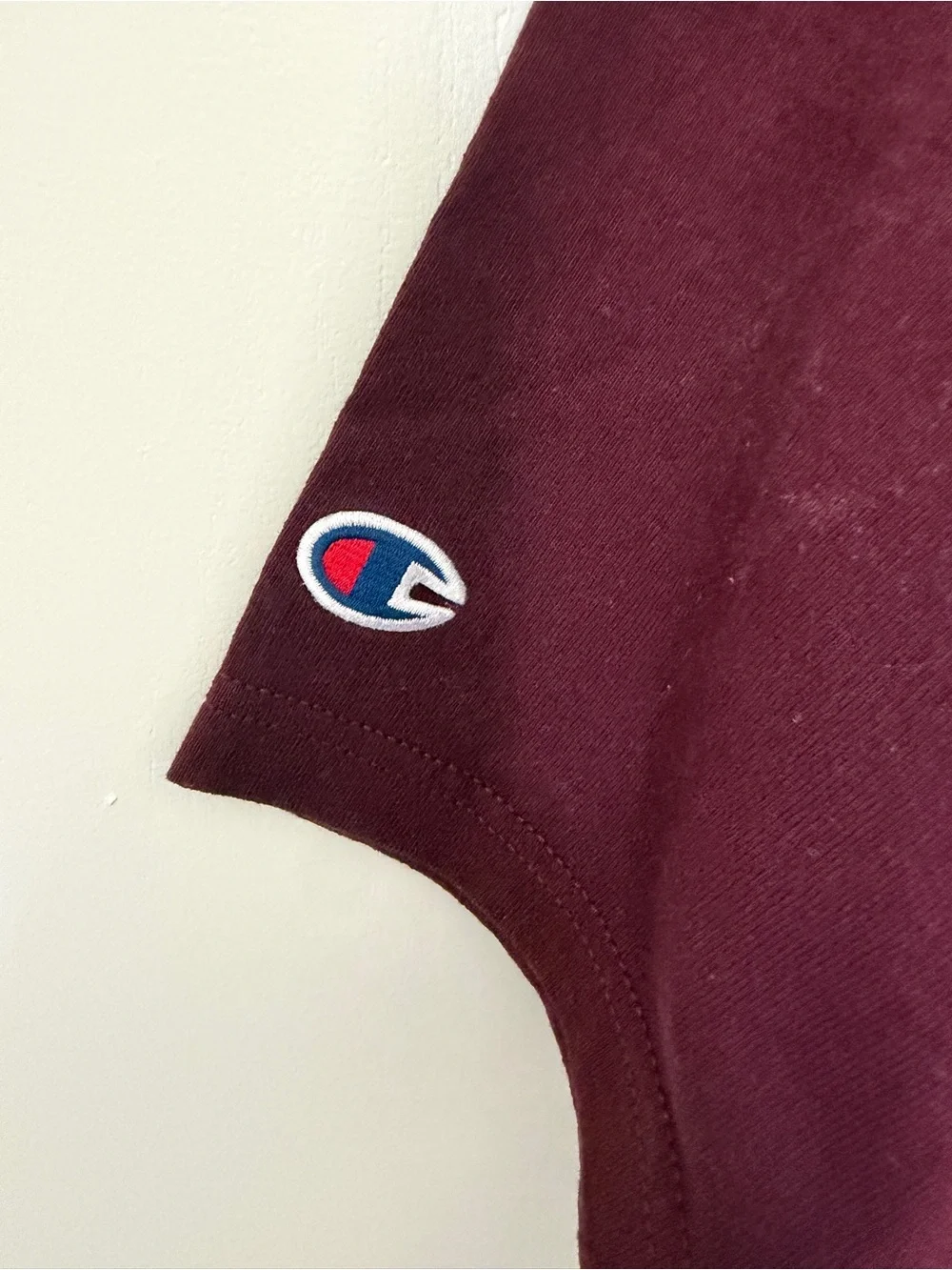 Maroon Champion Harvard Short Sleeve Tee - Picture 5 of 5